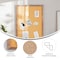 Flash Furniture Camden Rustic 24in. x 36in. Wall Mount Cork Board w/Wooden Push Pins, Torched Brown HGWA-CK-24X36-BRN-GG - alternate 2